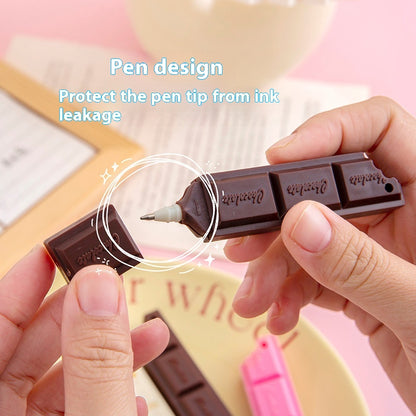 Creative Chocolate Ballpoint Pen Cartoon Gadgets dealsniper-net