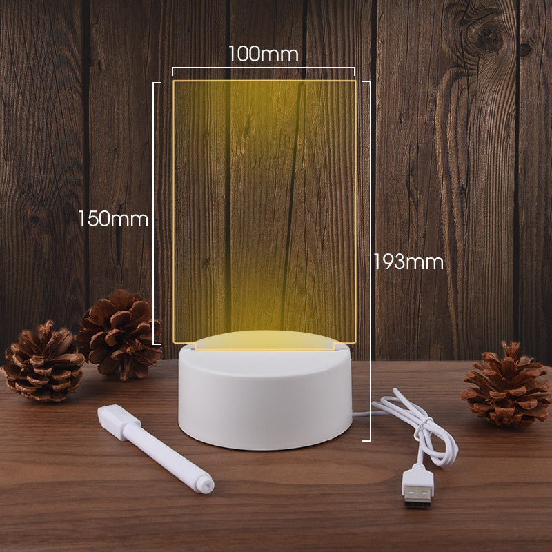Transparent Luminous Acrylic Desktop Tablet Home Decor Gym From House