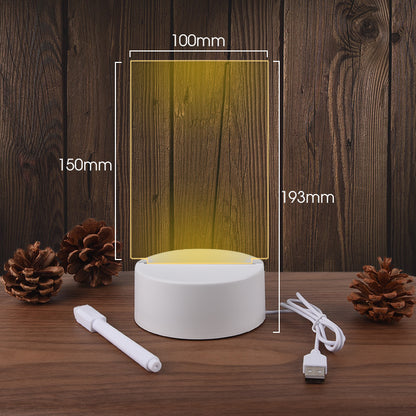 Transparent Luminous Acrylic Desktop Tablet Home Decor Gym From House