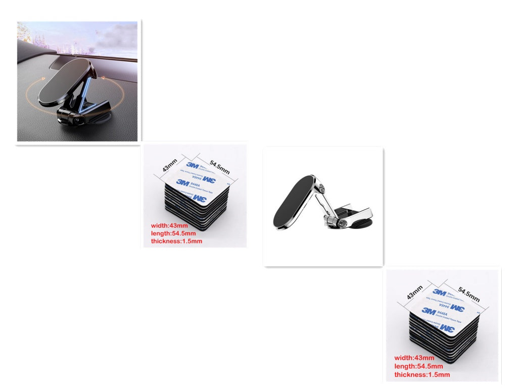 Rotate Metal Magnetic Car Phone Holder Foldable Universal Vehicle Gym From House Set A
