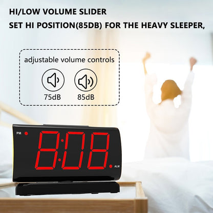 New LED 90-degree Rotating Clock