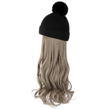 Autumn And Winter New Removable Fashion Woolen Hat Beauty Gym From House Black Green Wood Gray
