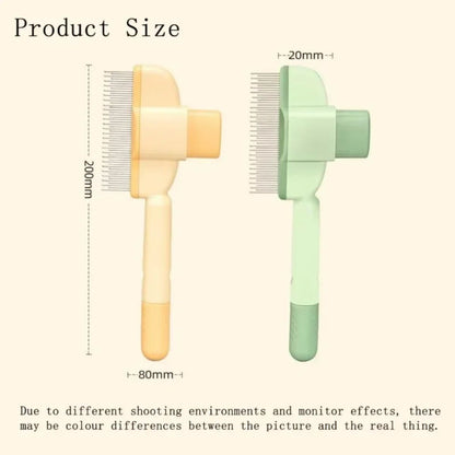 Pet Grooming Brush One-Click Hair Removal Gentle On Skin Pet Pets DealSniper.net