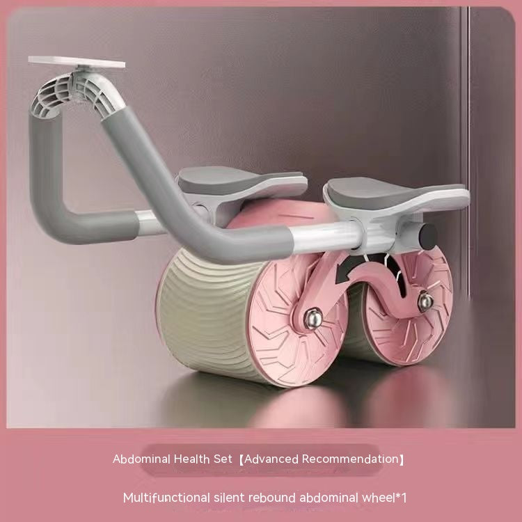 Abdominal Wheel Automatic Rebound Belly Contracting Sports dealsniper-net Pink Elbow Brace
