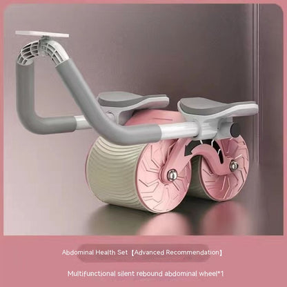 Abdominal Wheel Automatic Rebound Belly Contracting Sports dealsniper-net Pink Elbow Brace