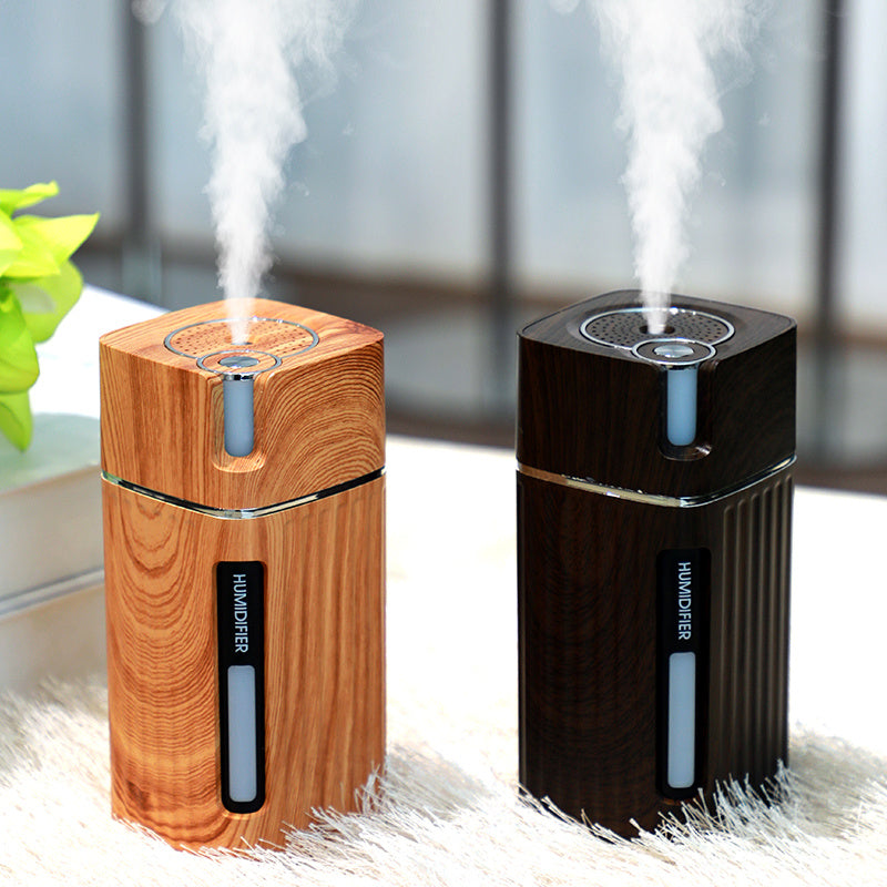 Electric Humidifier Aroma Oil Diffuser Essential Ultrasonic Wood Grain