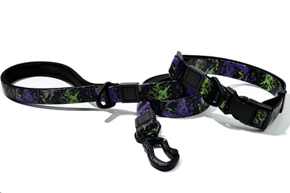 UV Printing Camouflage Embossed Pet Leash Set Is A Perfect Combination Pets dealsniper-net Purple 15mm
