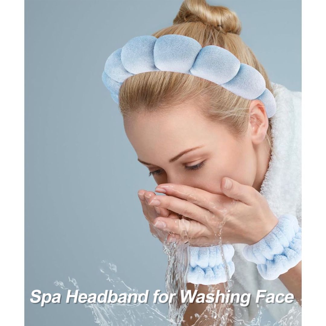 Three-piece Headband Bracelet Blue Beauty DealSniper.net