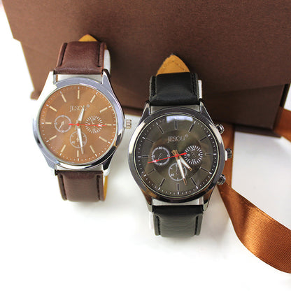 Men's Creative Packed Gift Box Watches Set Quartz Wrist Watch