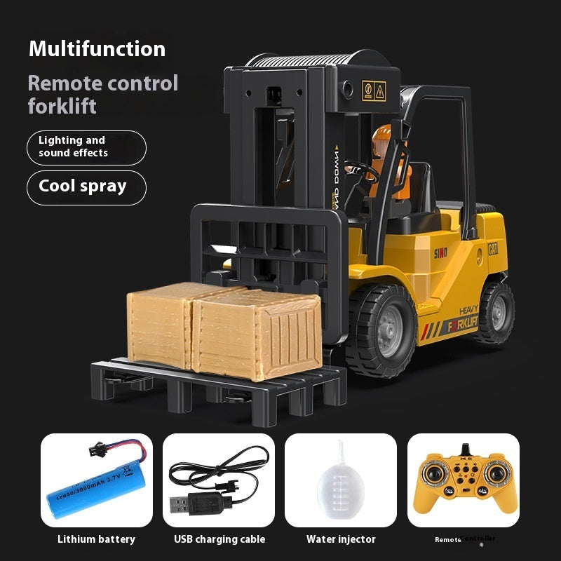 Remote Control Forklift Light Car Children's Toy Model Kids DealSniper.net Remote Control Forklift 1 Set Of Batteries