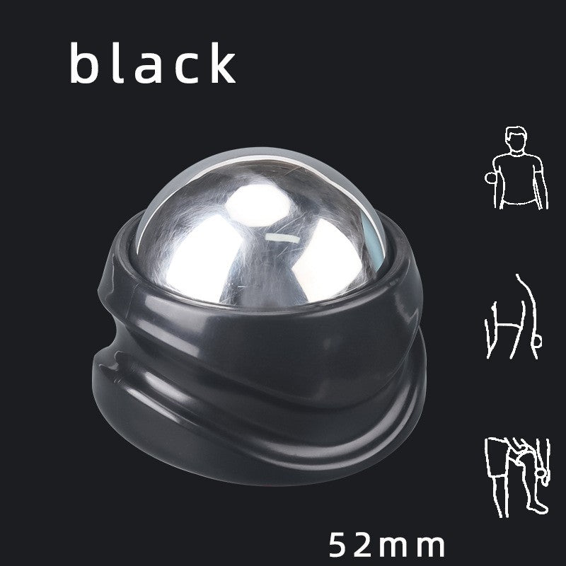 Stainless Steel Ice Applied Cold And Hot Ball Massager Health dealsniper-net 52mm ball black base