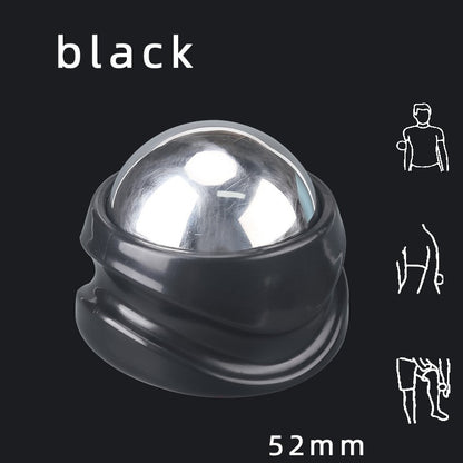 Stainless Steel Ice Applied Cold And Hot Ball Massager Health dealsniper-net 52mm ball black base