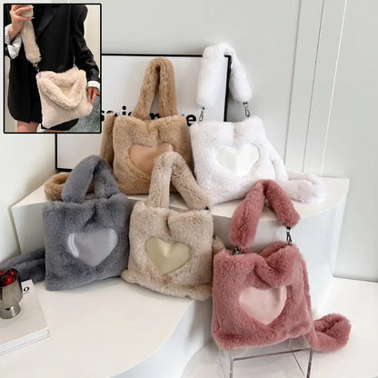 Women Fluffy Shoulder Bag Top-handle Bag Handbag Women dealsniper-net