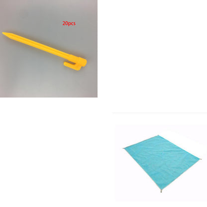 Folding Mat Beach Mat Leaky Sand Beach Mat Outdoor Travel Picnic Mat Camping Mat Outdoor dealsniper-net Blue set 200x150