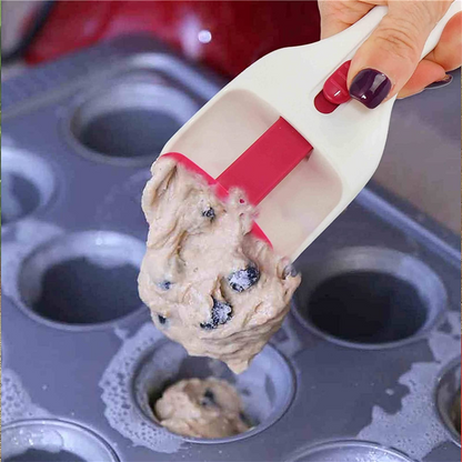 Cake Batter Scoop Can Push Labor-saving Cupcake Spoon Cake Batter Kitchen DealSniper.net
