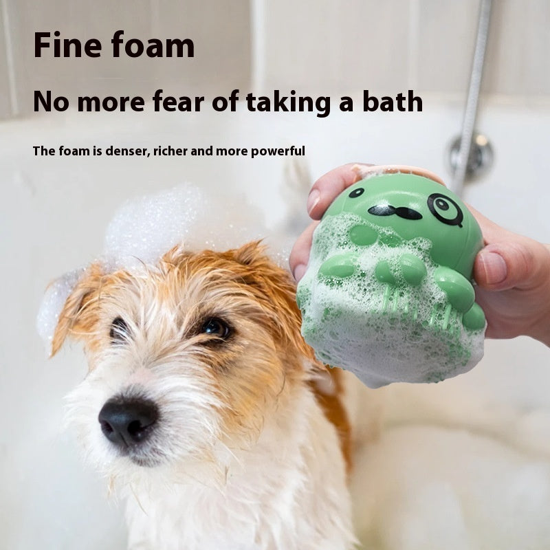 Pets Shower Brush Silicone Bath Massage Comb Pets Gym From House