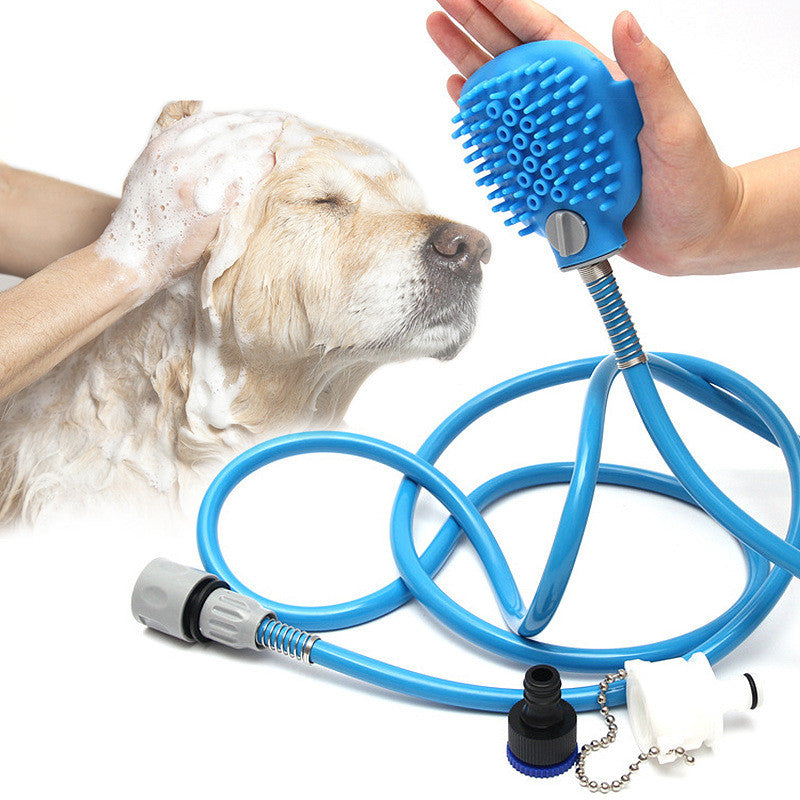 Pet Cleaning Supplies Outdoor Shower Bath Brush Dog Pets Gym From House Blue