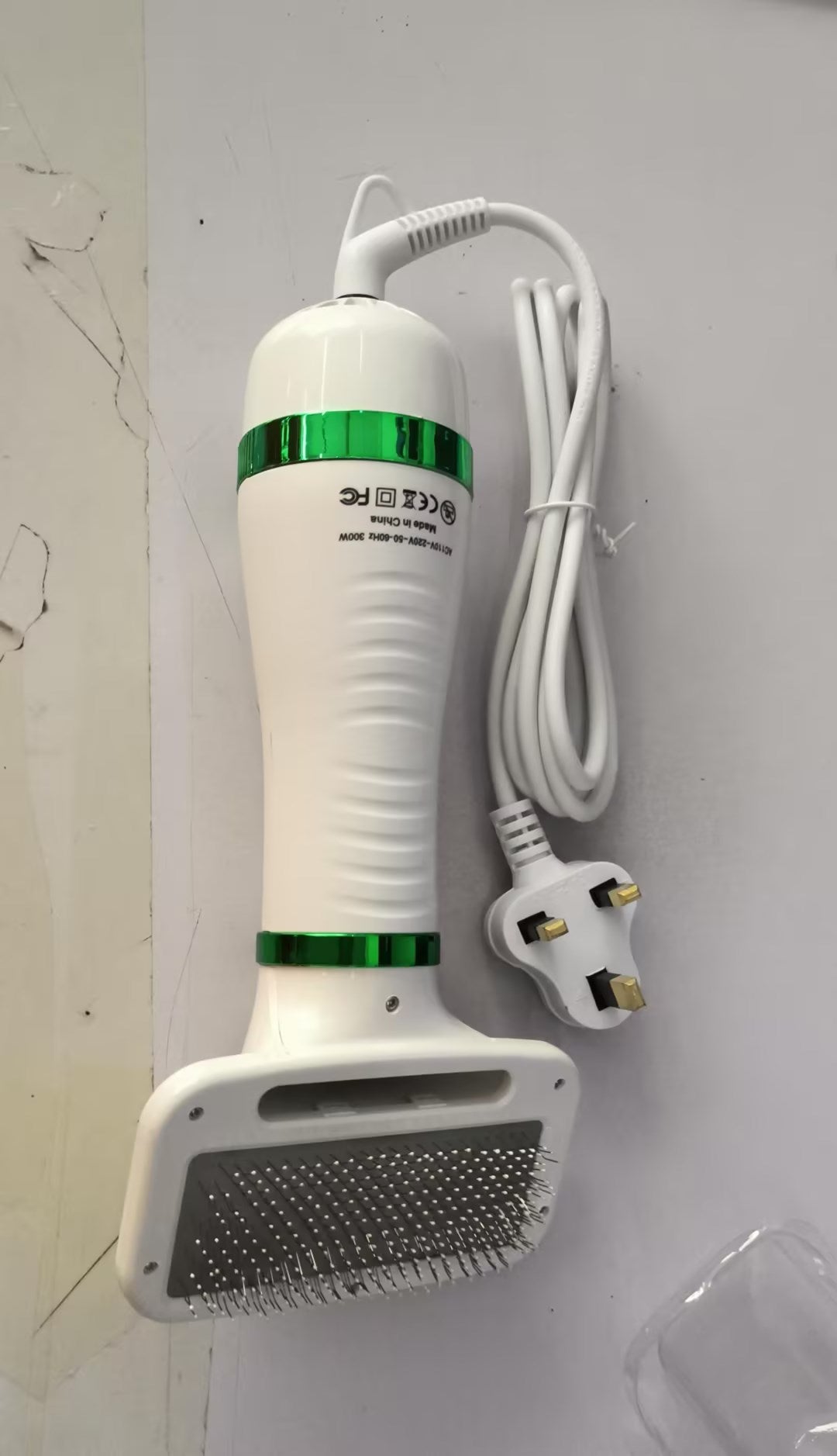 2 in 1 Pet Drying Brush Pet Hair Dryer Comb Pets Gym From House Green UK
