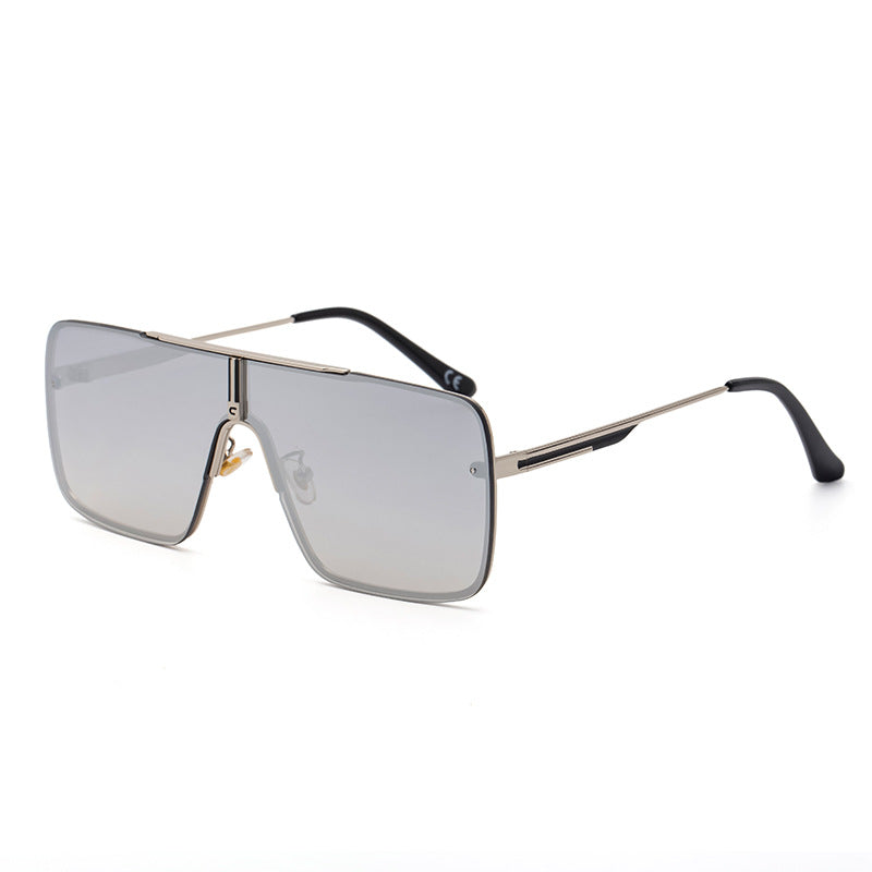 New Large-Frame Sunglasses For Men With Metal Frames Men Gym From House C8 white Mercury