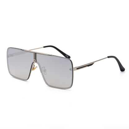 New Large-Frame Sunglasses For Men With Metal Frames Men Gym From House C8 white Mercury