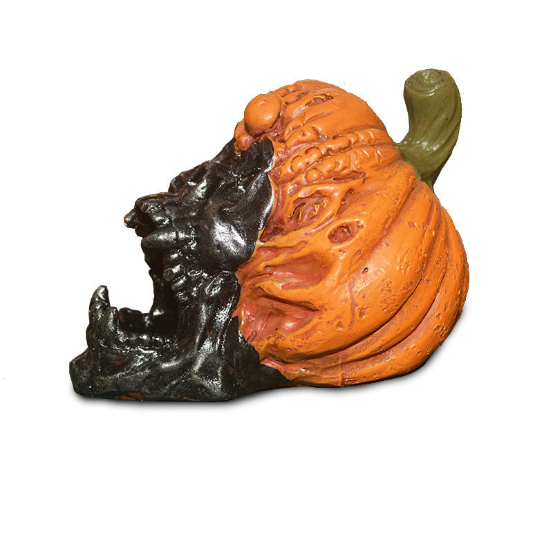 New Evil Pumpkin Skull Halloween Resin Ornament