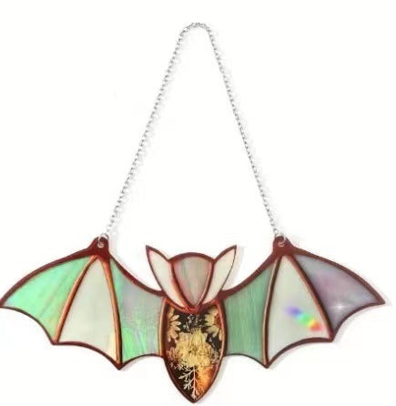 Halloween Decoration Hanging Acrylic Bat Pendant Holidays dealsniper-net 8 Style 12X6.5X0.4cm