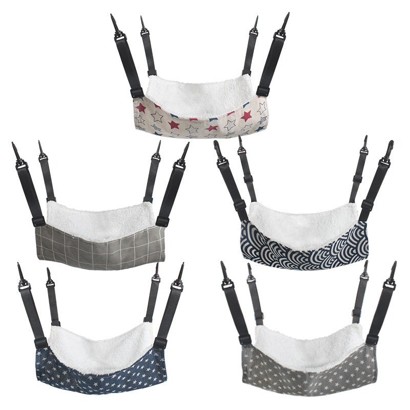 Lamb Fleece Cat Hanging Beds Pets Cage Hammock Bed Pets Gym From House