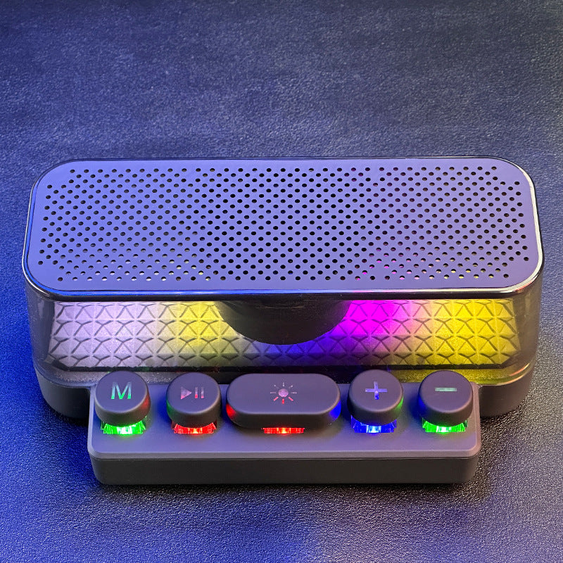 Colorful Bluetooth Speaker Keyboard Luminous Gadgets dealsniper-net
