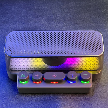 Colorful Bluetooth Speaker Keyboard Luminous Gadgets dealsniper-net
