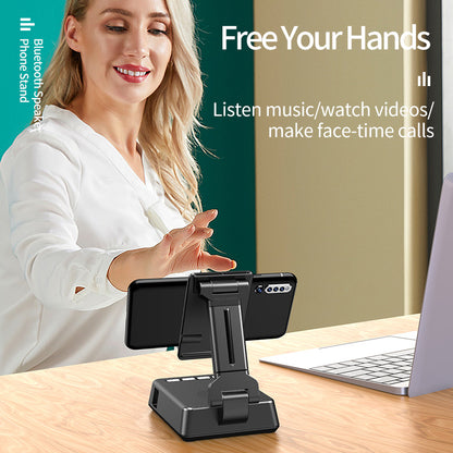 Mobile Phone Smart Broadcaster Stand Wireless Bluetooth Speaker Electronics dealsniper-net
