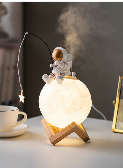 Astronaut Figurines Home Decoration Resin Space Night Light Home Decor dealsniper-net