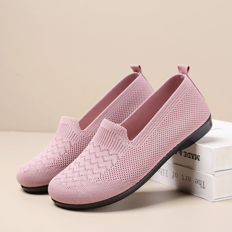 New Casual Breathable Flat Shoes Soft Bottom Women Gym From House