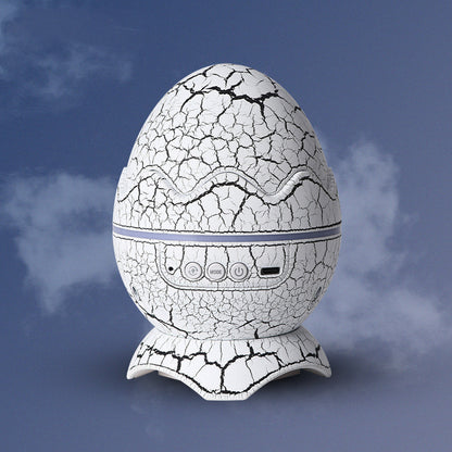 LED Dinosaur Egg Star Galaxy Projection Lamp Bluetooth Music Home Decor Gym From House Crack White USB