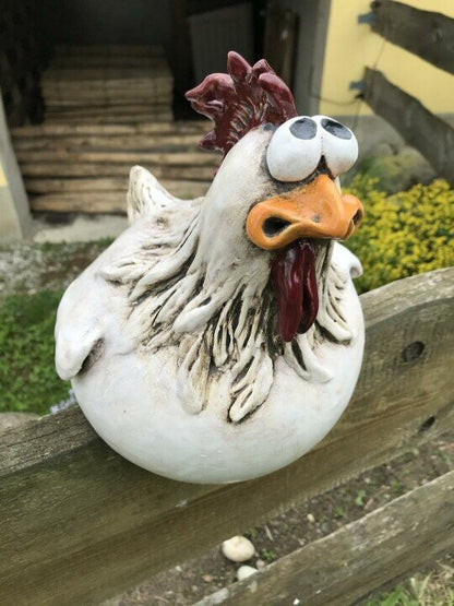 Courtyard Art Decoration Chicken Garden Lawn Statue Side Seat Interior Garden dealsniper-net B