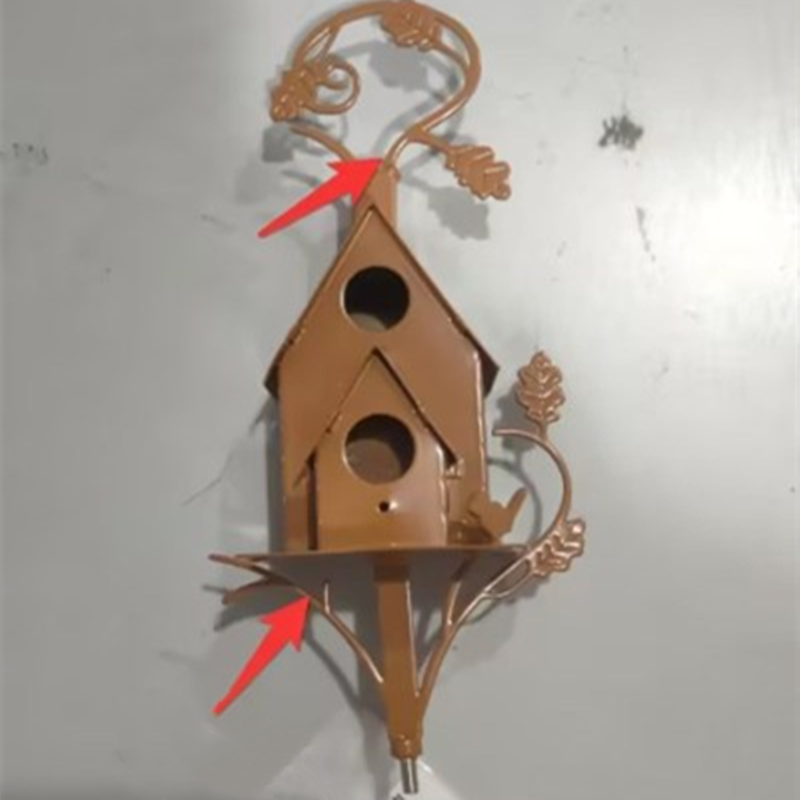 Abstract And Traditional Style Birdhouse Garden Stakes