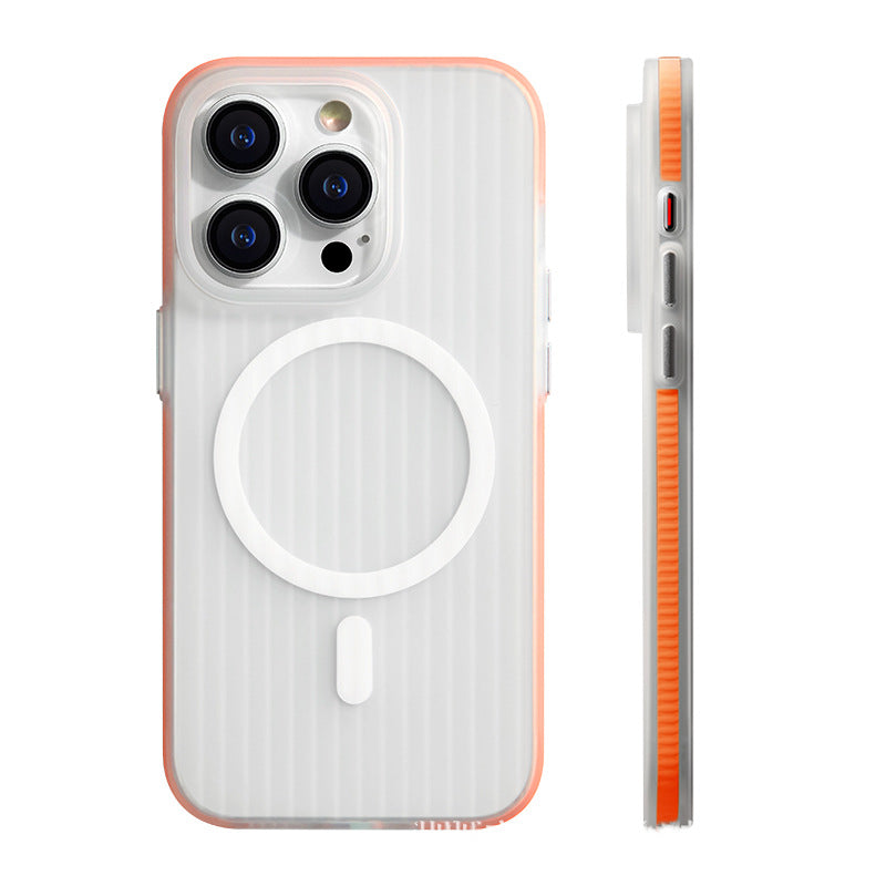 Applicable To Iphone15promax Phone Case Skin-sensitive Striped Electronics DealSniper.net
