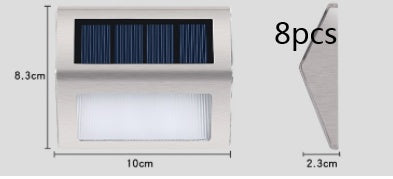 Courtyard corridor stair light Outdoor DealSniper.net White 8pcs