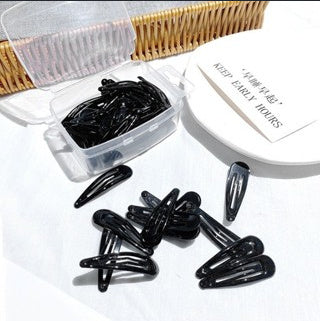 Color Drop-shaped Drop Oil BB Clip Beauty DealSniper.net Black 5pcs