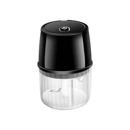 USB Rechargeable Electric Garlic Press Portable Wireless Kitchen DealSniper.net Black