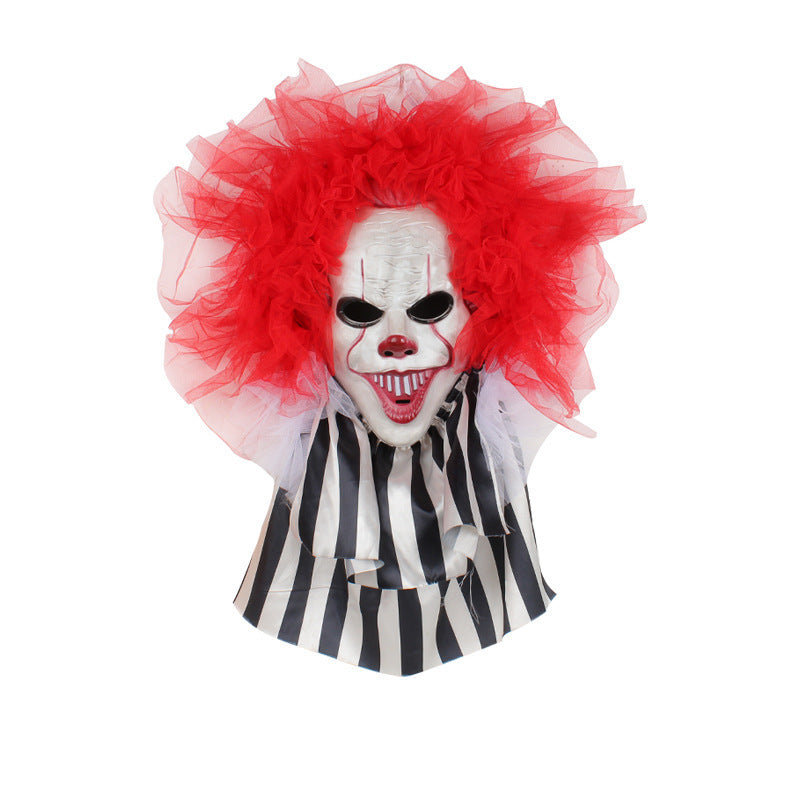 Halloween Horror Clown Wreath Door Hanging Wreath Decoration