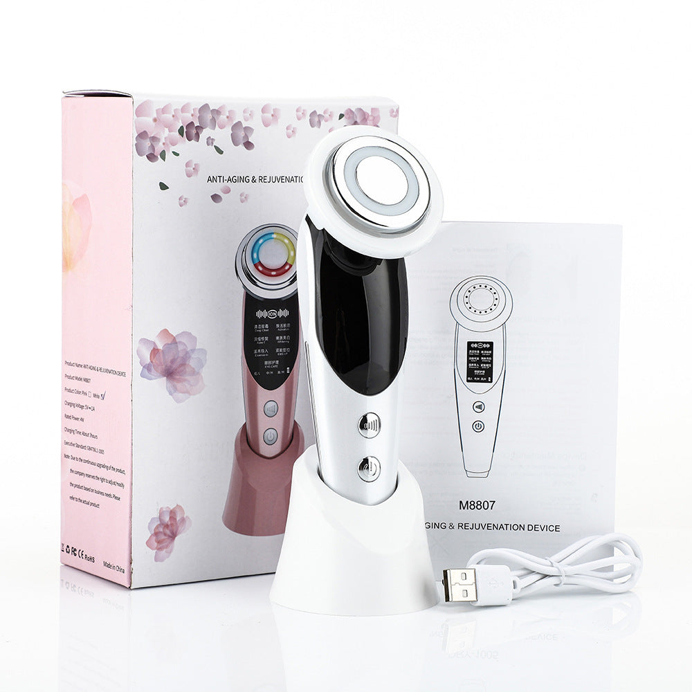 Women's 7-in-1 Micro-current Beauty Purifying Introducer Beauty dealsniper-net White 7in1