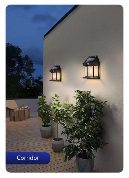 Outdoor Solar Waterproof Tungsten Induction Garden Wall Lamp Garden DealSniper.net
