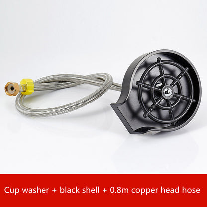 Bar Counter Cup Washer Sink High-pressure Spray Kitchen dealsniper-net Black set