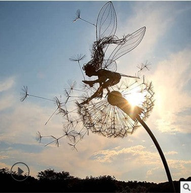 Flower Fairy Elves Dance With Dandelions Garden dealsniper-net Hurdles Big flower ball