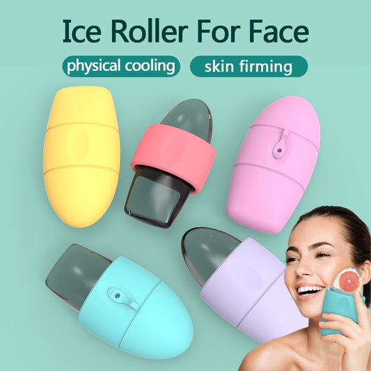 Silicone Ice Face Roller Contour Shrink Pores Remove Dark Circles Beauty Gym From House