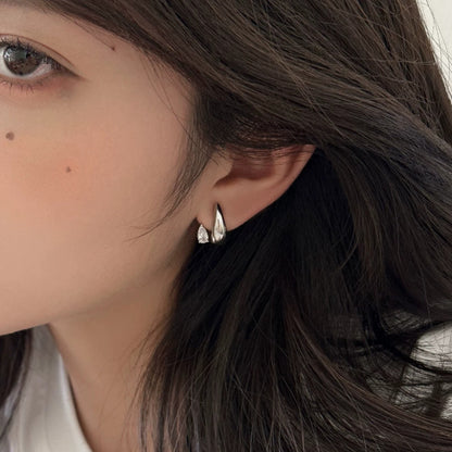 Women Teardrop U Shaped Ear Cuff Earrings Minimalist Jewelry Gym From House