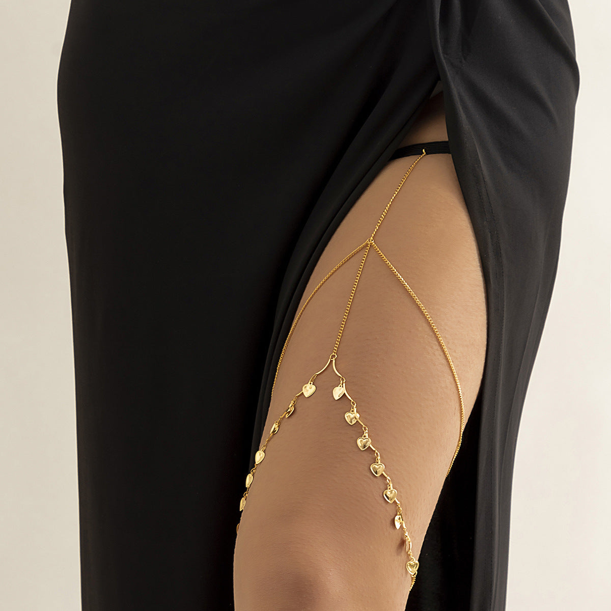 Leisure Beach Pearl Leg Ring Body Chain Women DealSniper.net 08Imitation gold0137