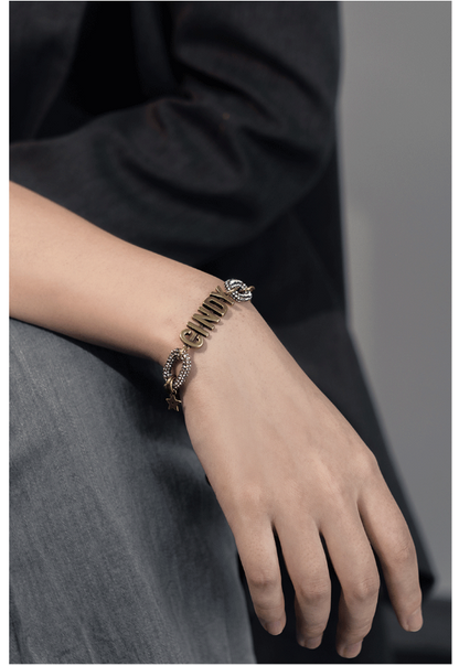 European And American Fashion Trend With Diamond Bronze Chain Bracelet Jewelry dealsniper-net