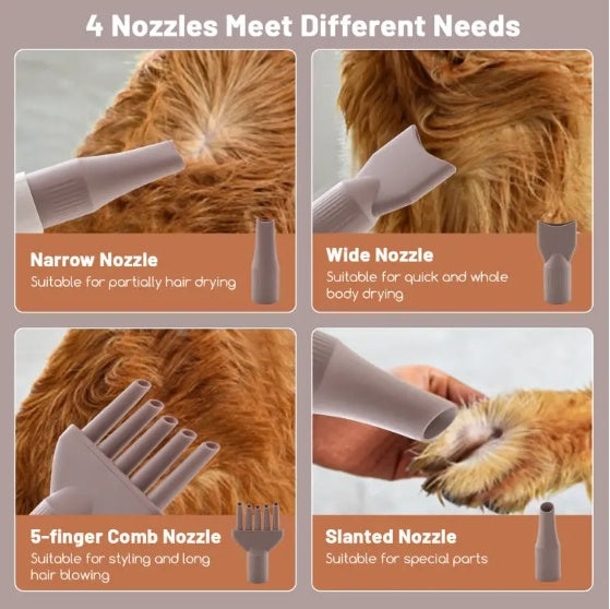 Dog Cat Hair Blower With Negative Ion Temperature Pets DealSniper.net