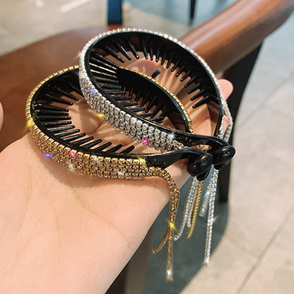 Frosted Candy Colored Rhinestone Hairpin Hair Ornaments Women DealSniper.net